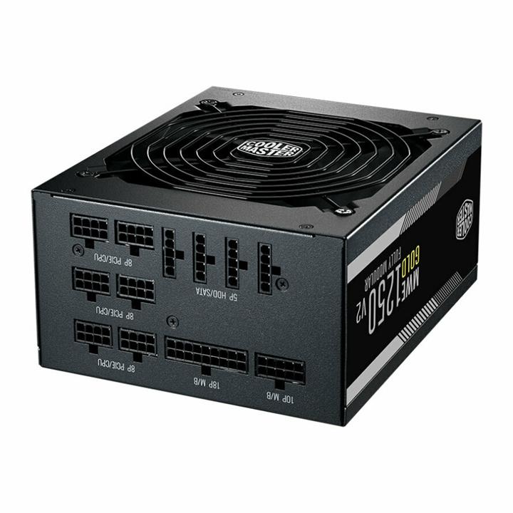 پاور 1250 وات کولر مستر MWE GOLD 1250 V2 Gold Full Modular Cooler Master MWE GOLD 1250 -V2 Gold Full Modular Power Supply